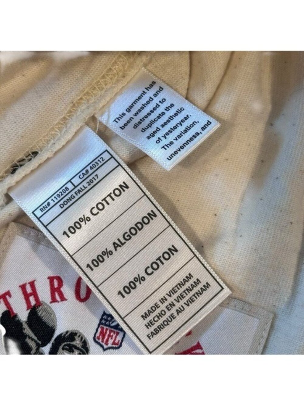 Pittsburgh Steelers S Mitchell & Ness Swing Pass Long Sleeve Top Cotton Football - Picture 7 of 8